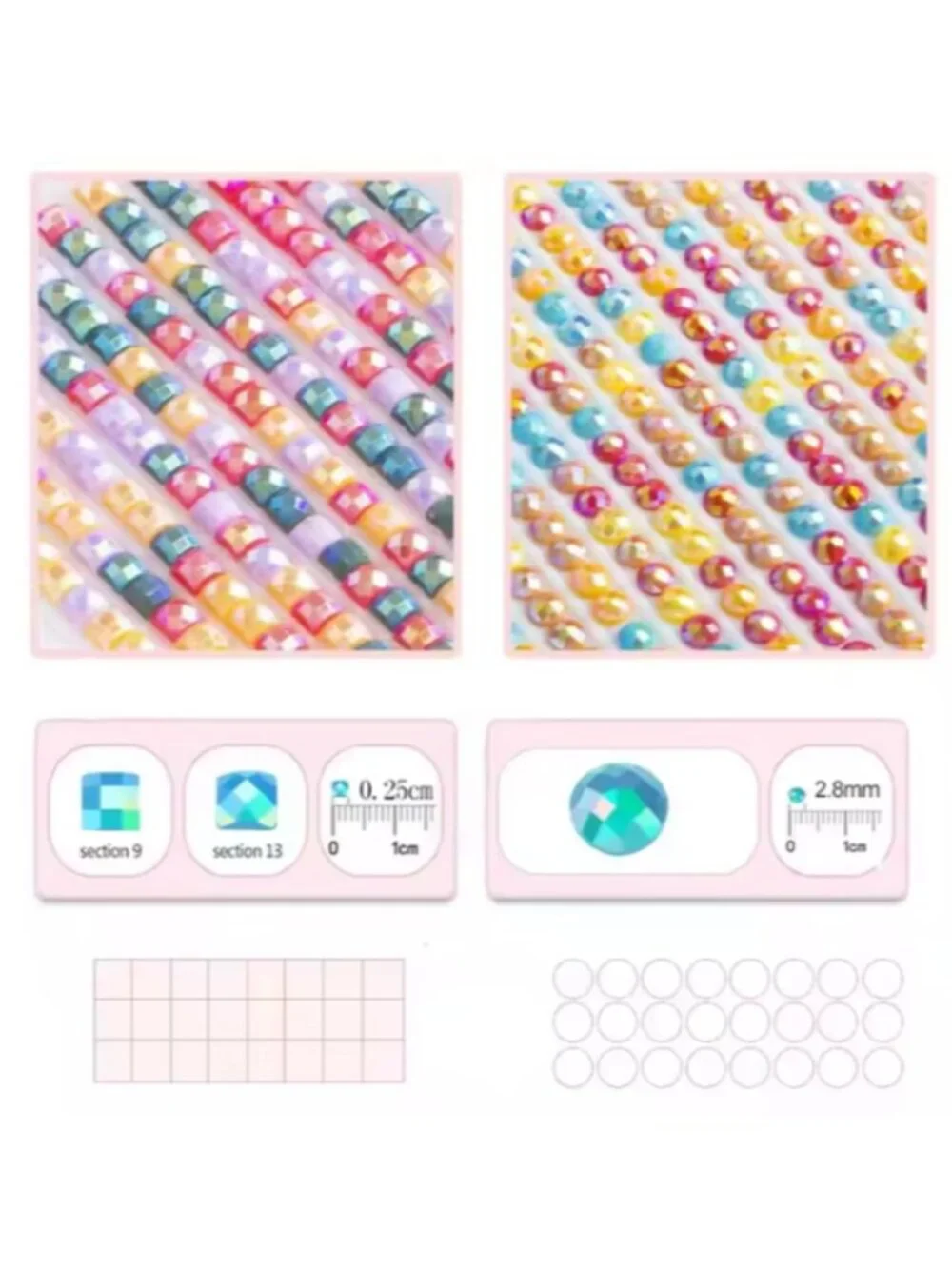 Hello Kitty Diamond Painting Kit Floral DIY Art with Frame All Supplies Included
